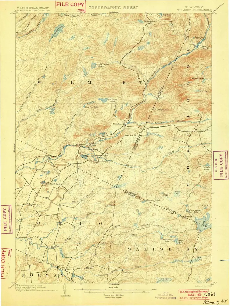 Voorbeeld van de oude kaart