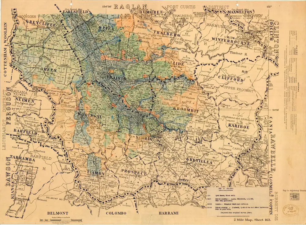 Voorbeeld van de oude kaart