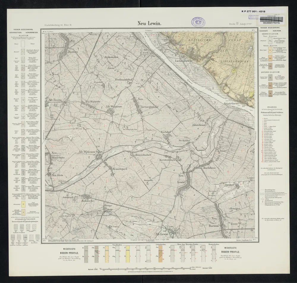 Voorbeeld van de oude kaart