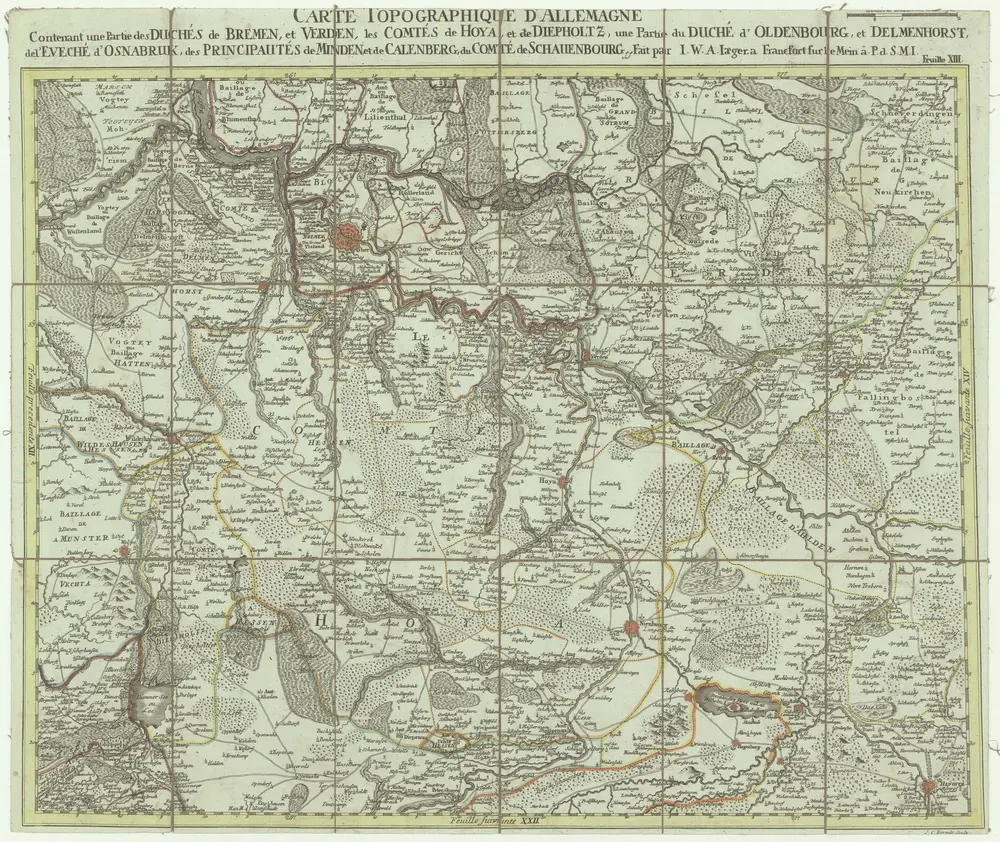 Voorbeeld van de oude kaart