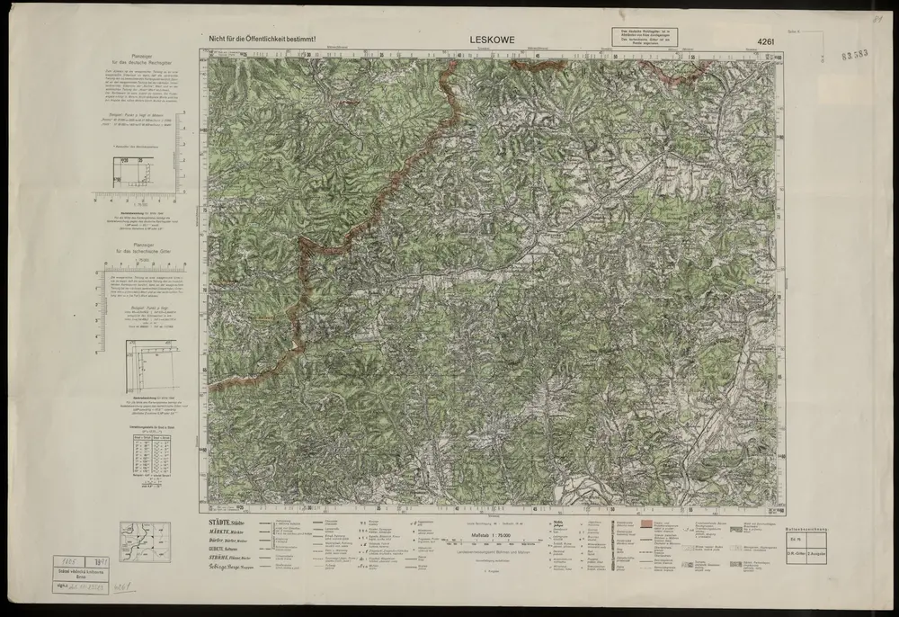 Voorbeeld van de oude kaart