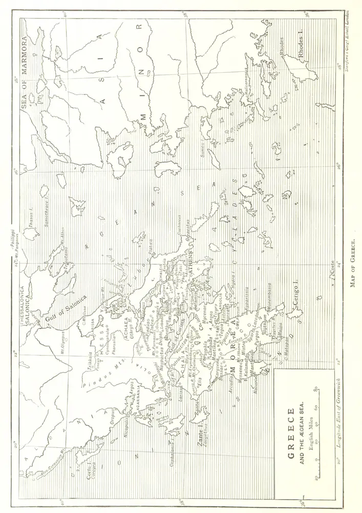 Voorbeeld van de oude kaart