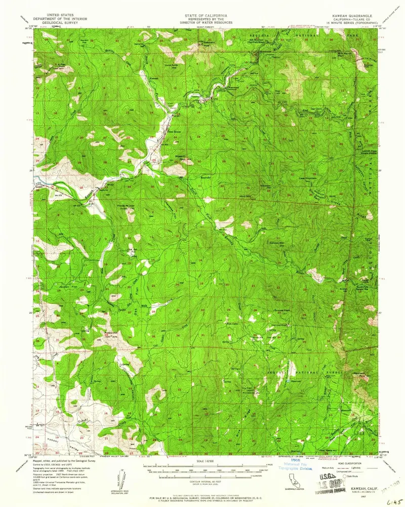 Voorbeeld van de oude kaart