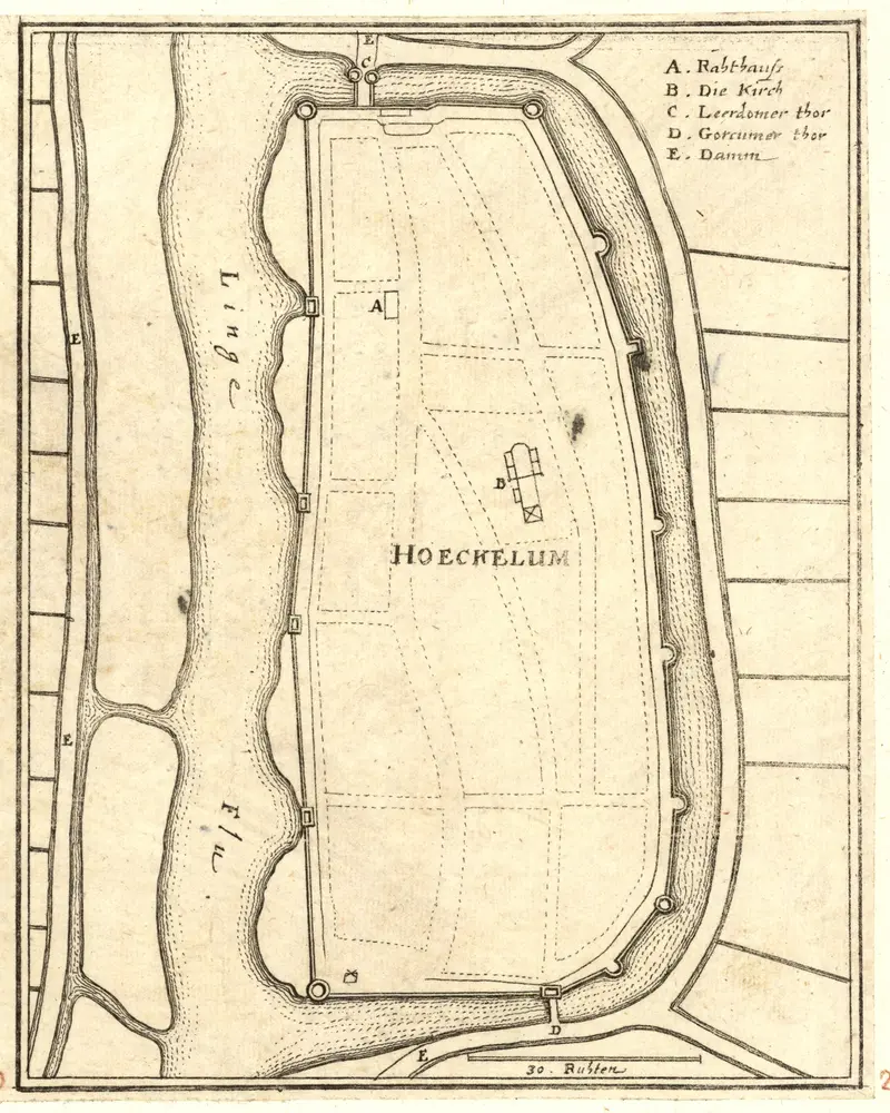 Voorbeeld van de oude kaart