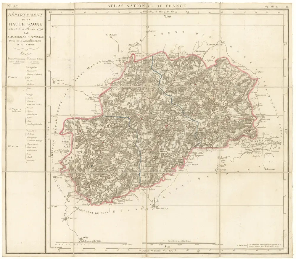 Voorbeeld van de oude kaart