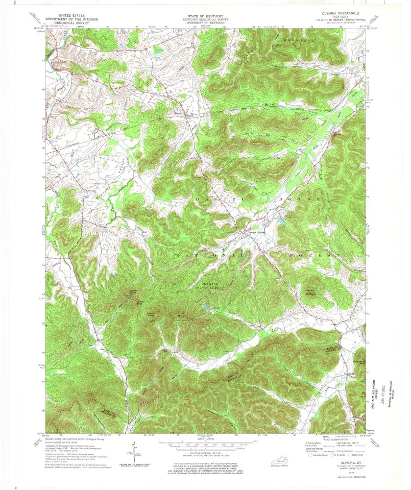 Voorbeeld van de oude kaart