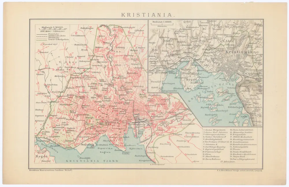 Voorbeeld van de oude kaart