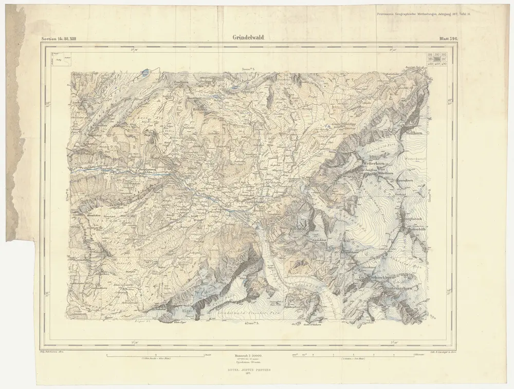 Voorbeeld van de oude kaart