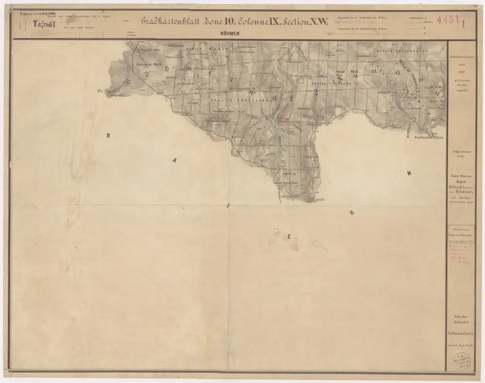 Voorbeeld van de oude kaart