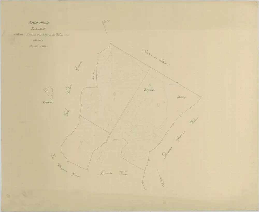 Voorbeeld van de oude kaart