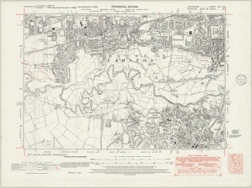 Voorbeeld van de oude kaart