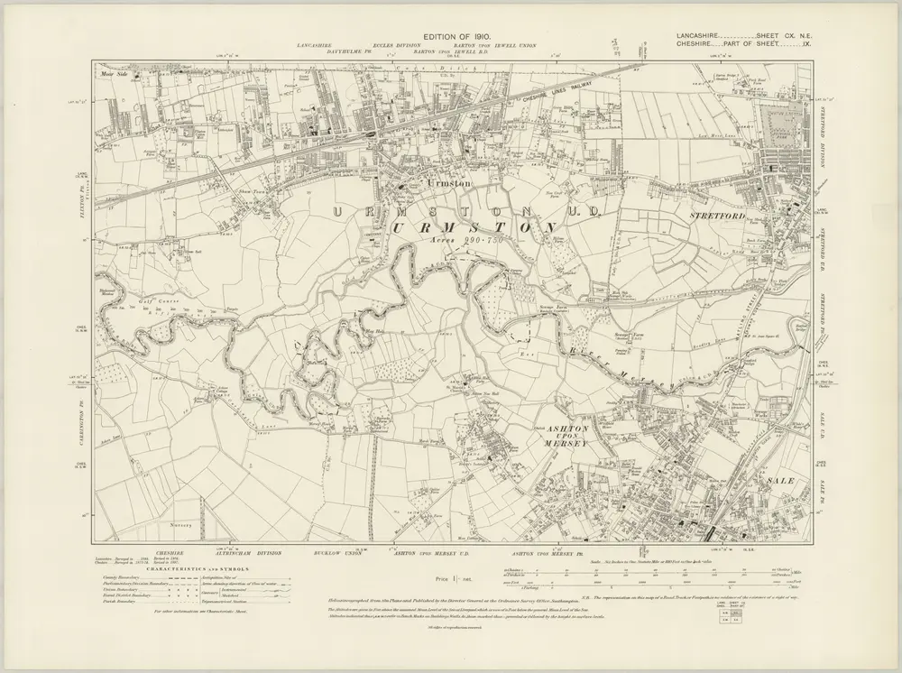 Voorbeeld van de oude kaart