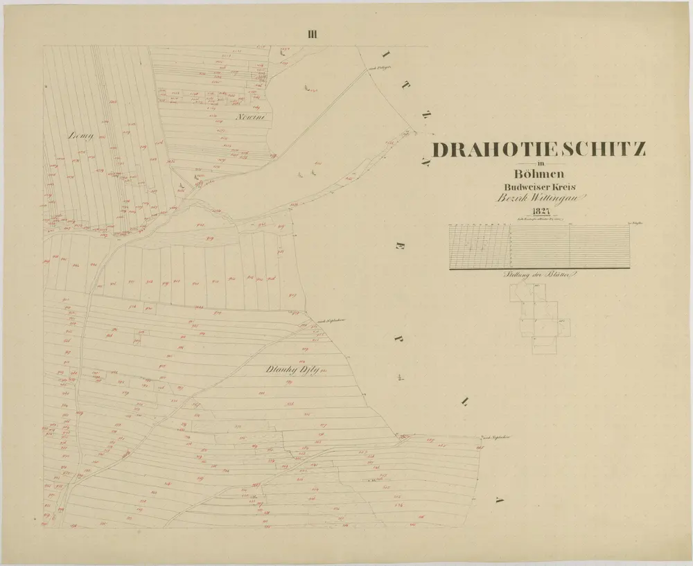 Voorbeeld van de oude kaart