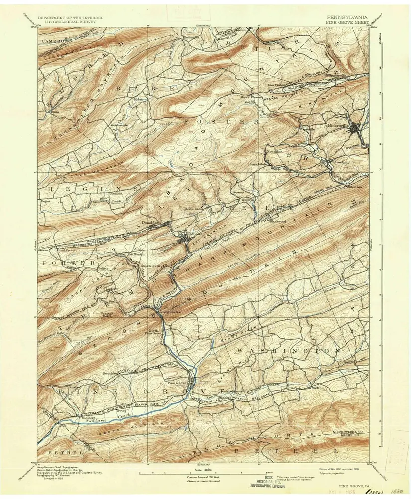 Voorbeeld van de oude kaart