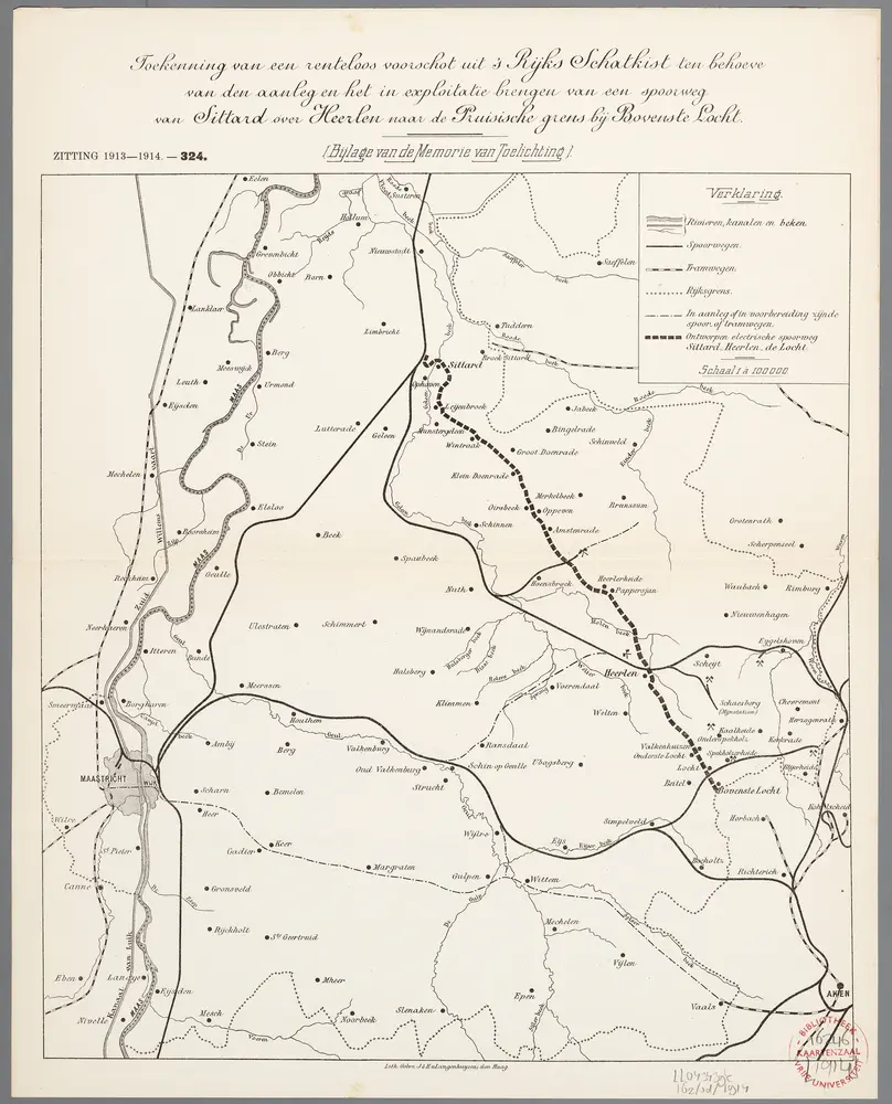 Voorbeeld van de oude kaart