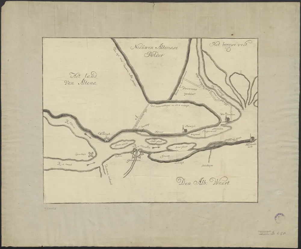 Voorbeeld van de oude kaart