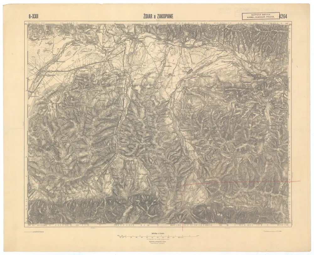 Voorbeeld van de oude kaart