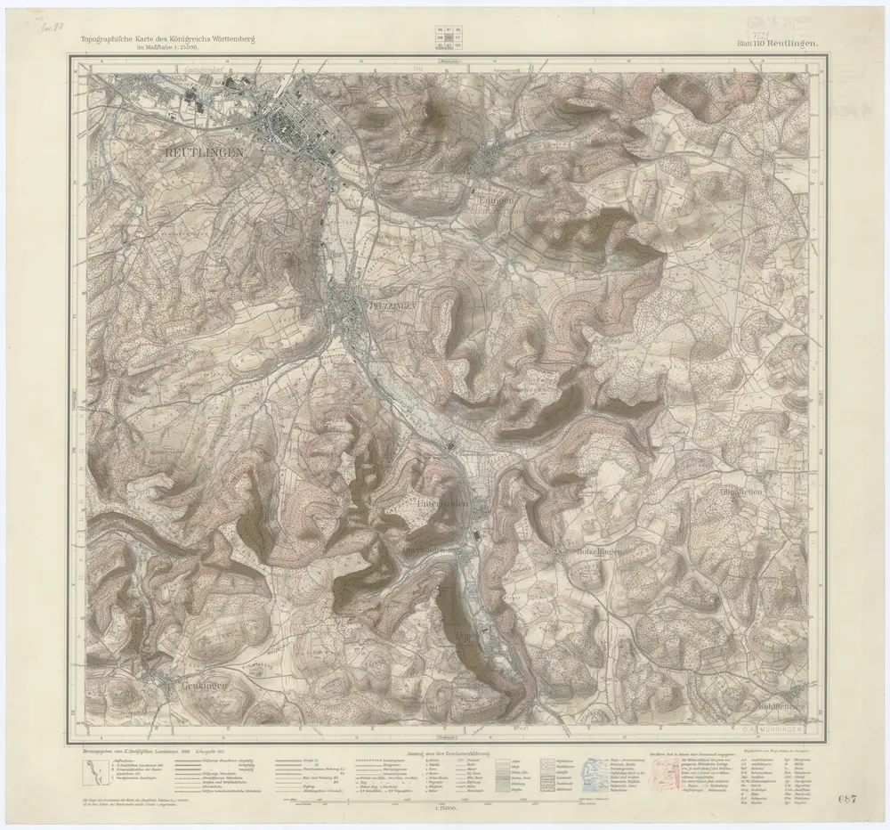 Voorbeeld van de oude kaart