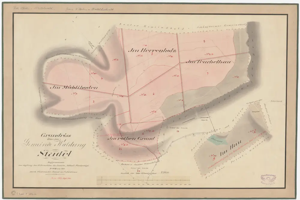 Voorbeeld van de oude kaart