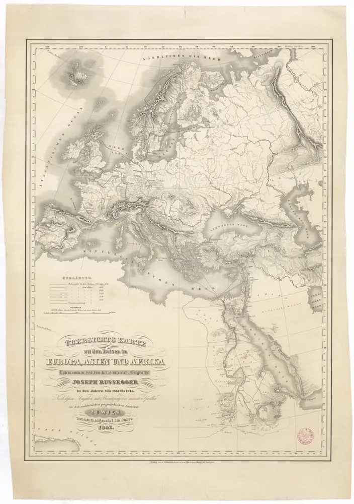 Voorbeeld van de oude kaart