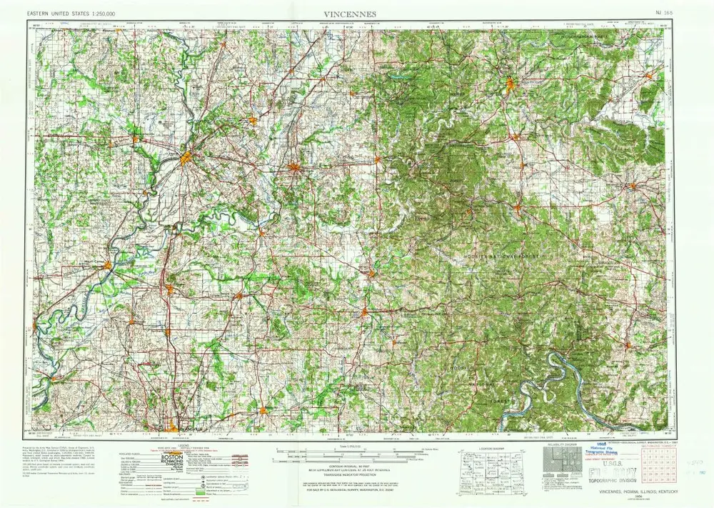 Voorbeeld van de oude kaart