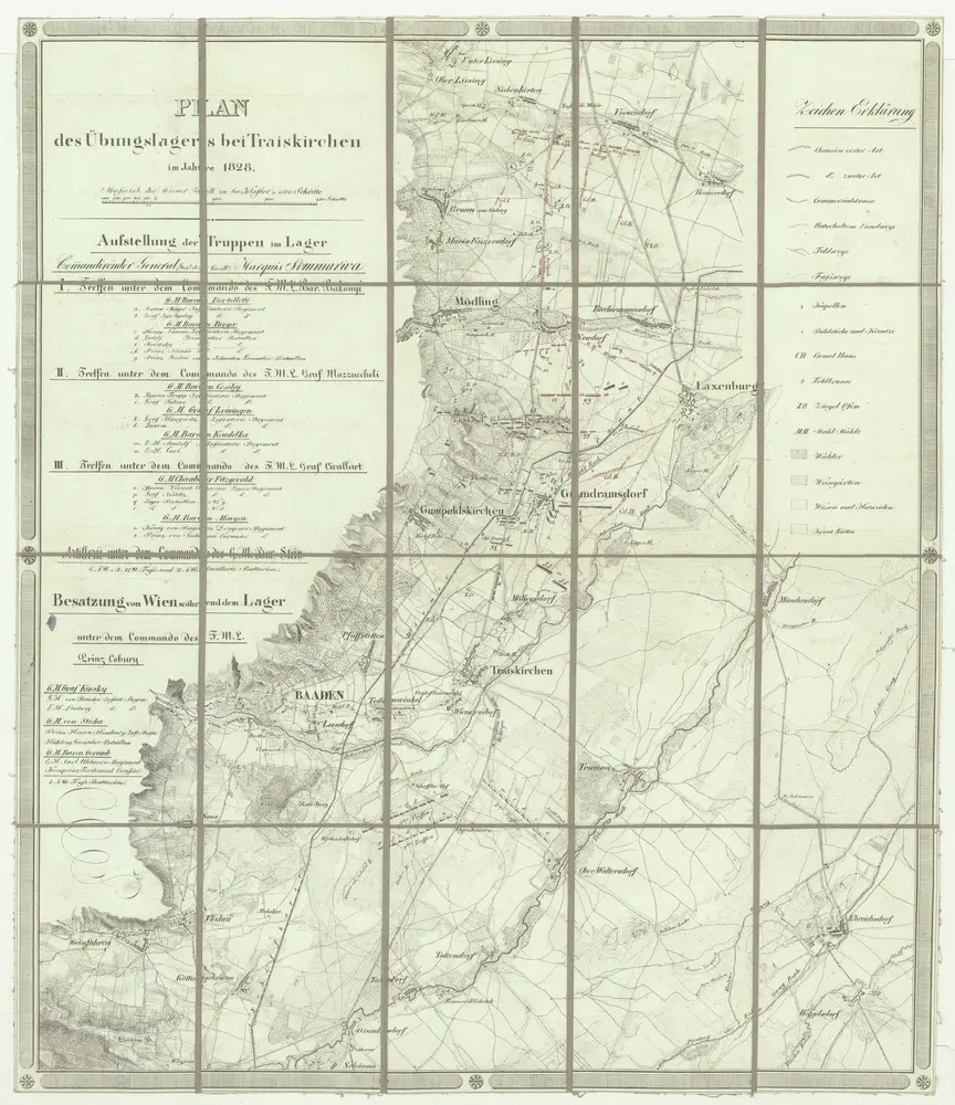 Voorbeeld van de oude kaart