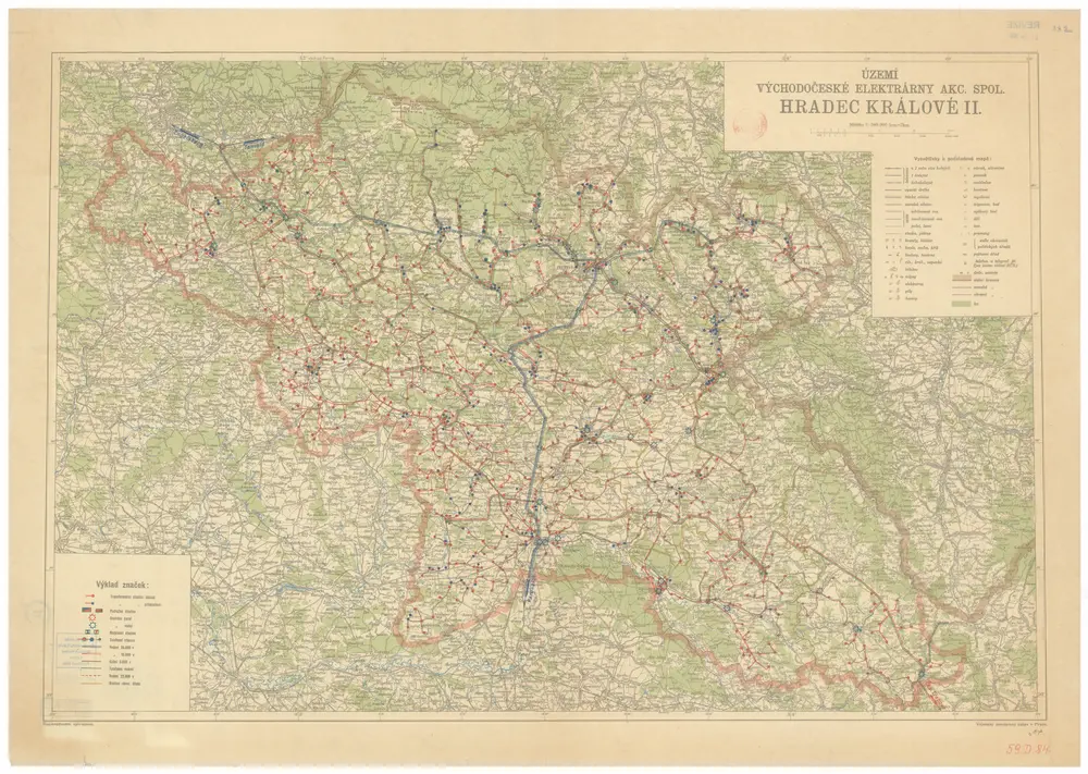 Voorbeeld van de oude kaart