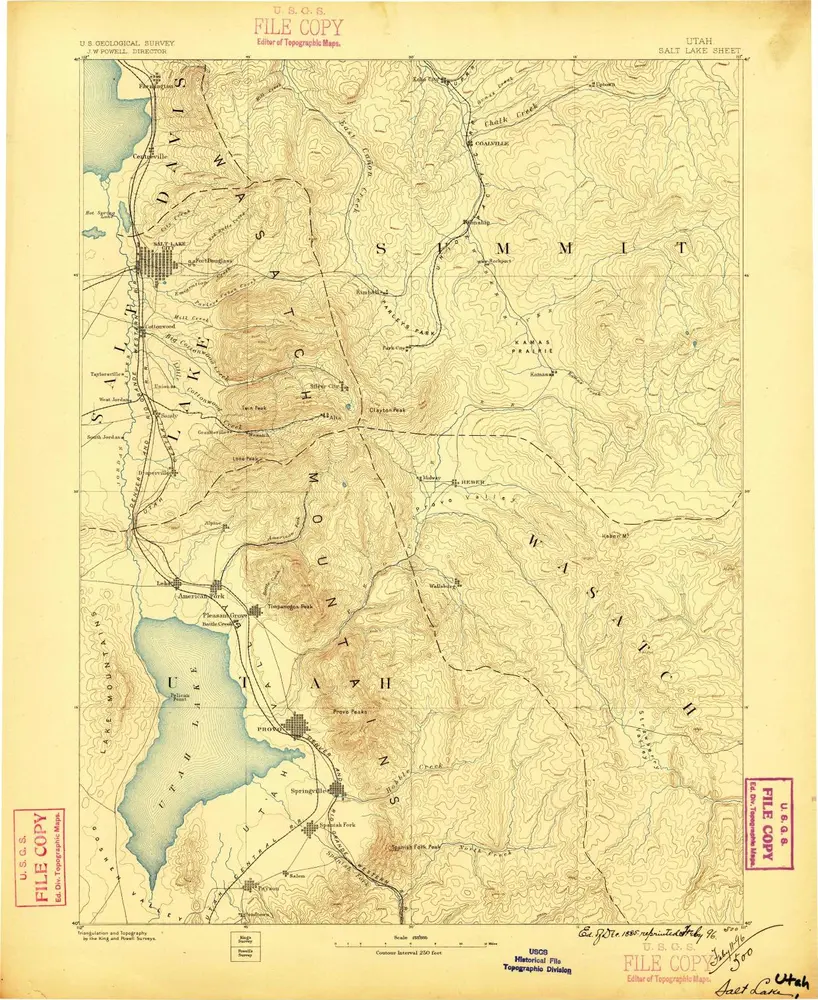 Voorbeeld van de oude kaart