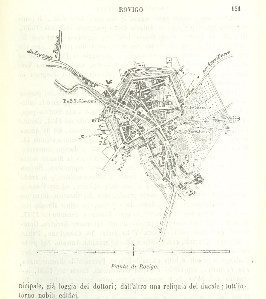 Voorbeeld van de oude kaart