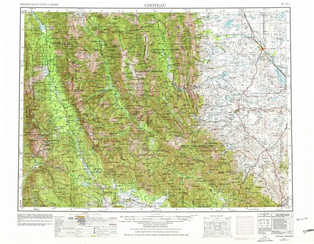 Voorbeeld van de oude kaart