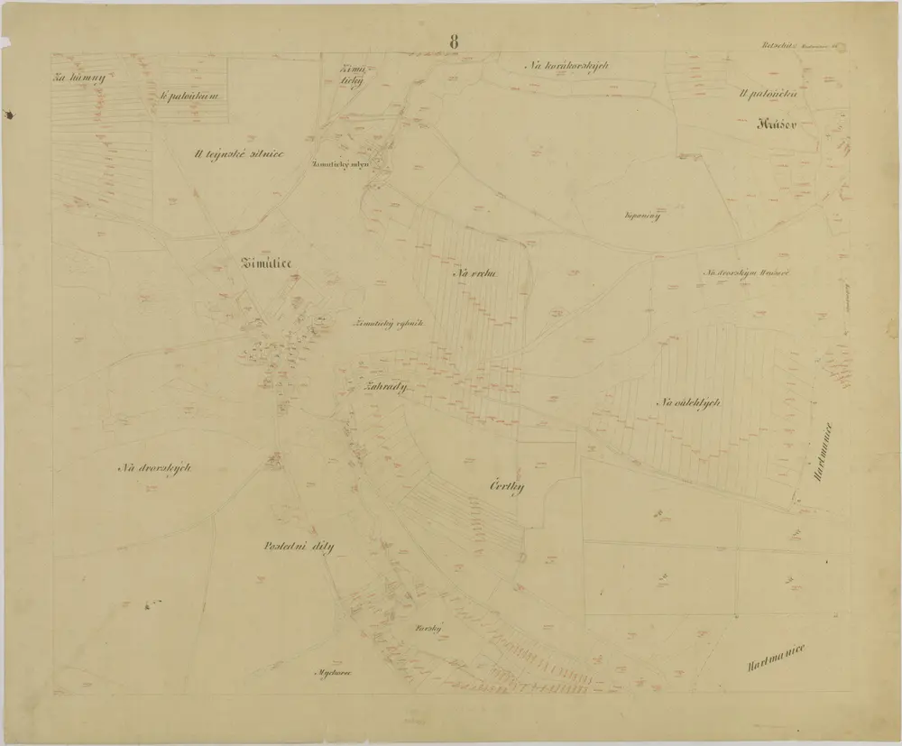 Voorbeeld van de oude kaart