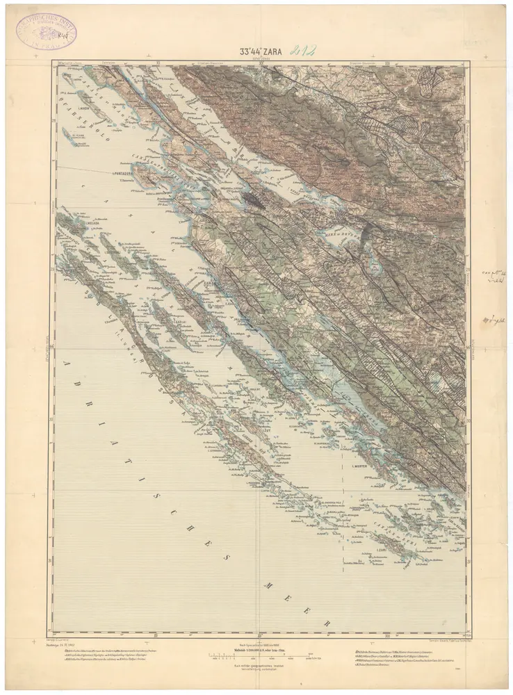 Voorbeeld van de oude kaart