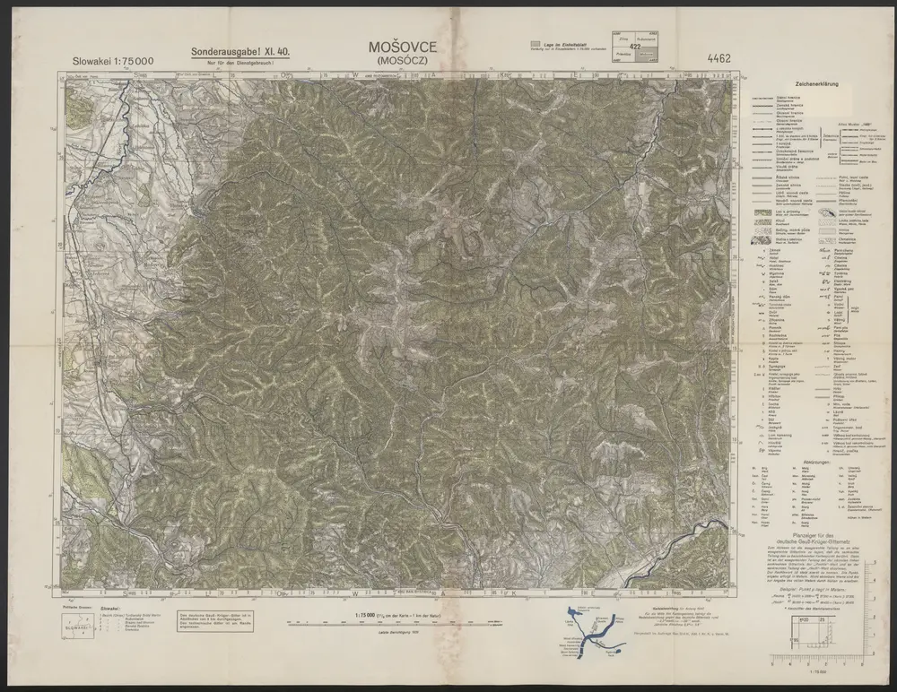 Voorbeeld van de oude kaart