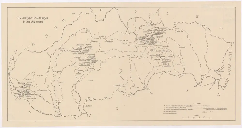 Voorbeeld van de oude kaart