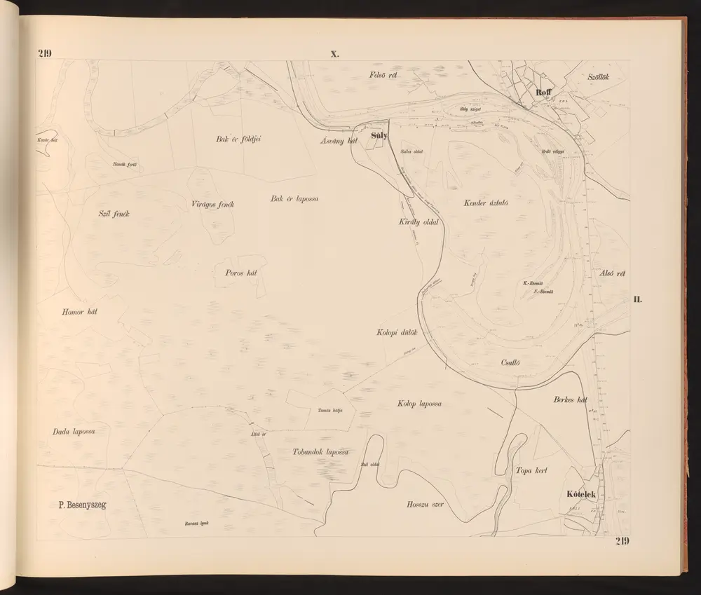 Voorbeeld van de oude kaart