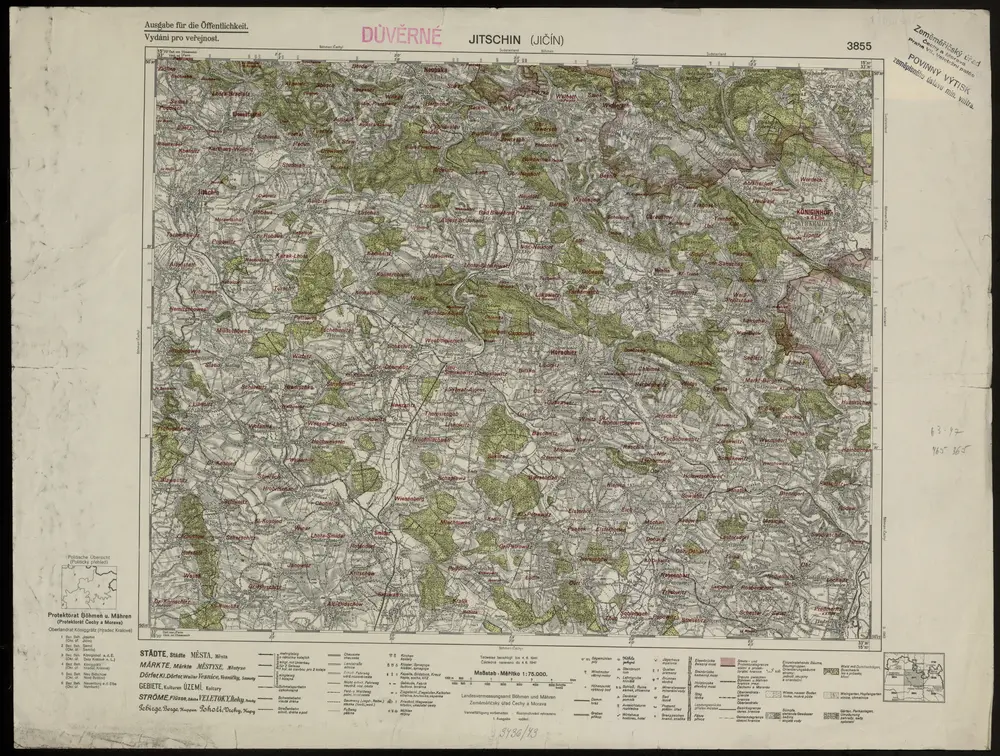 Voorbeeld van de oude kaart