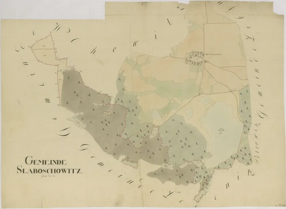 Voorbeeld van de oude kaart