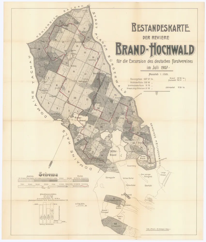 Voorbeeld van de oude kaart