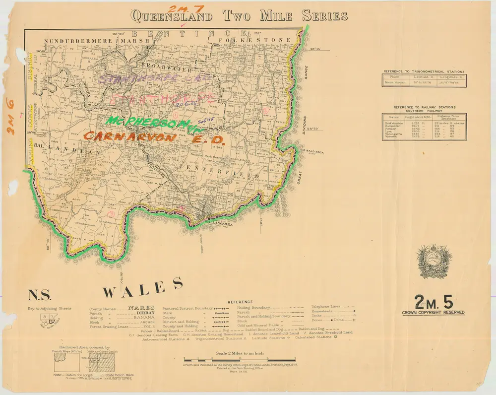 Queensland Two Mile series sheet 2m5