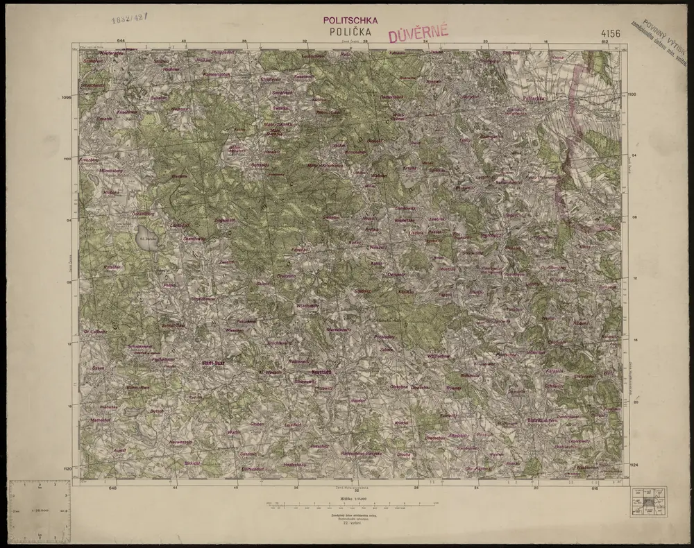 Voorbeeld van de oude kaart