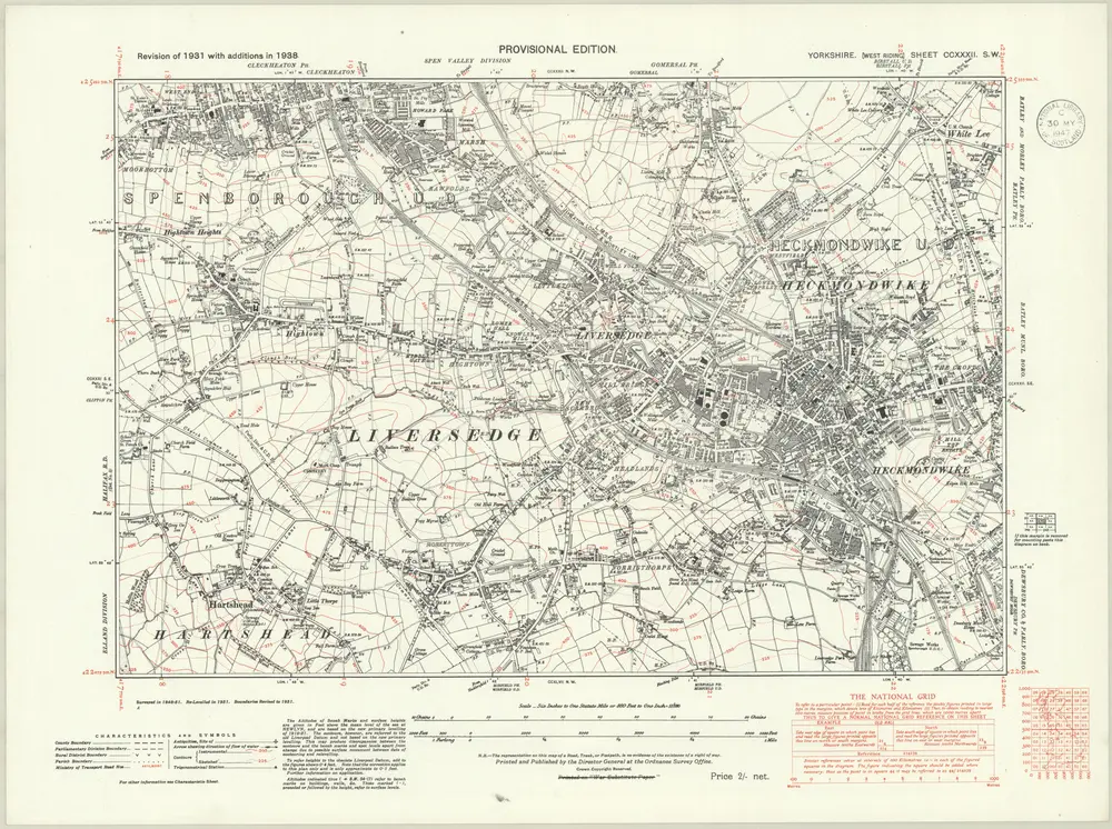 Voorbeeld van de oude kaart