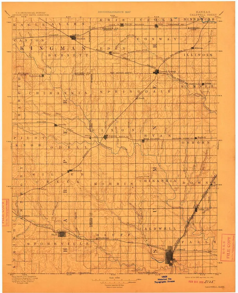 Voorbeeld van de oude kaart