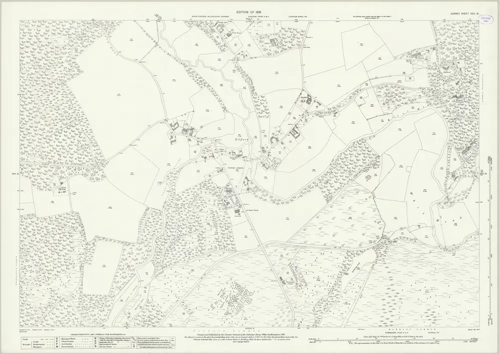 Voorbeeld van de oude kaart