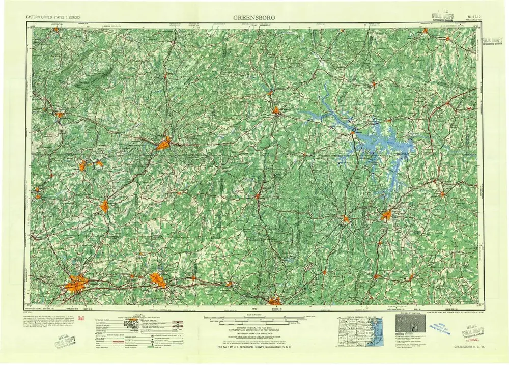 Voorbeeld van de oude kaart