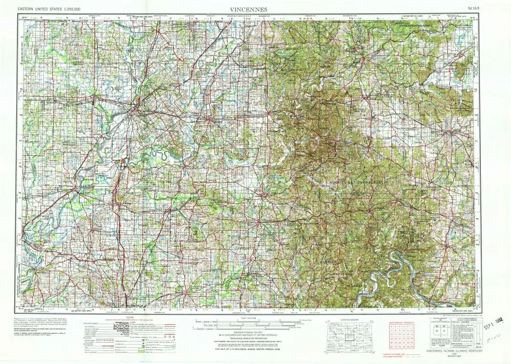 Voorbeeld van de oude kaart