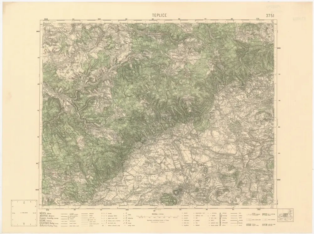 Voorbeeld van de oude kaart