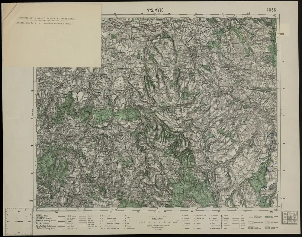 Voorbeeld van de oude kaart