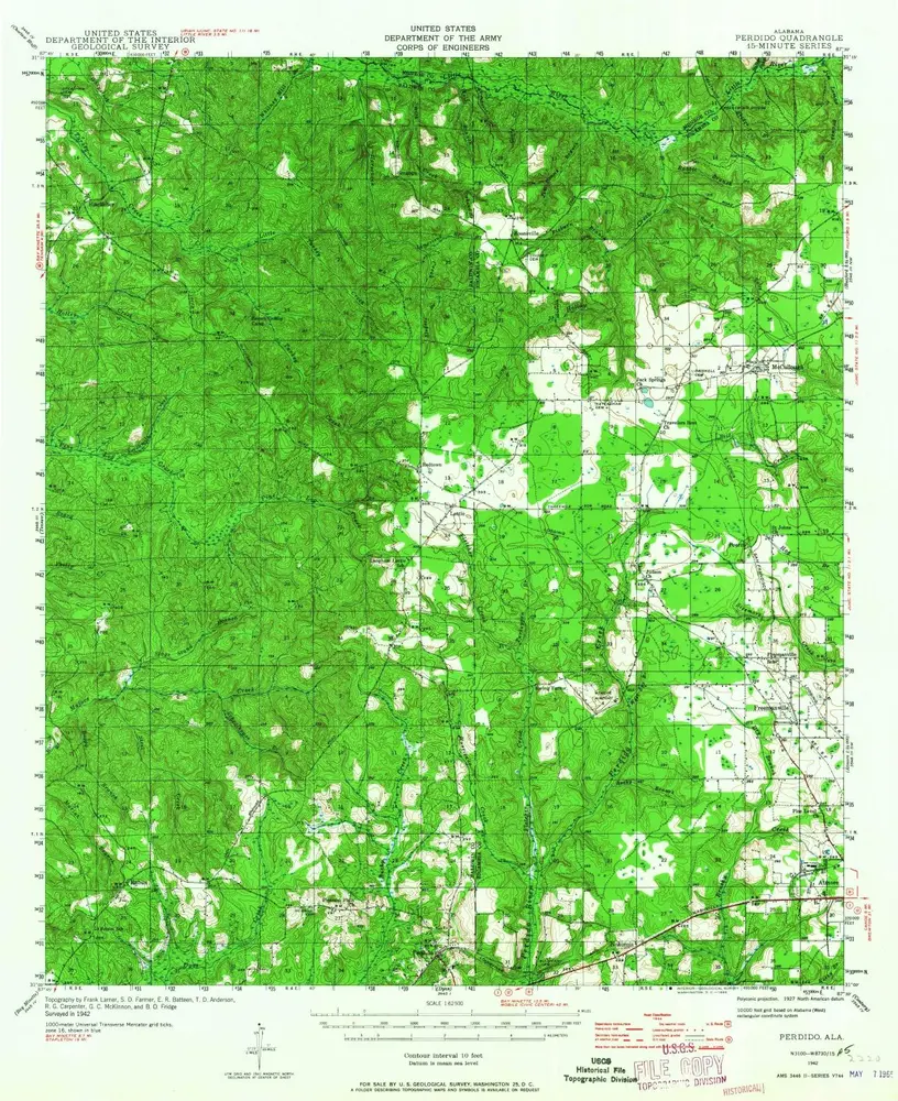 Voorbeeld van de oude kaart