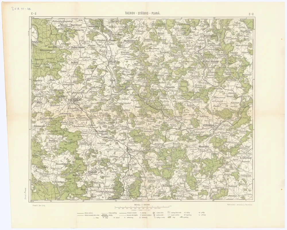 Voorbeeld van de oude kaart