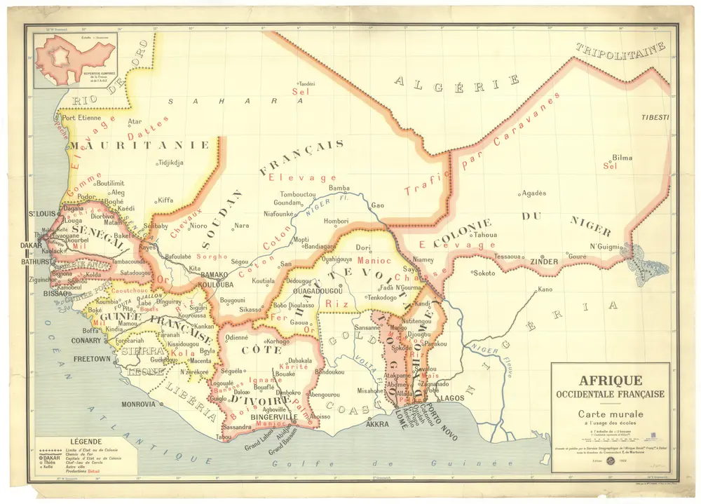 Voorbeeld van de oude kaart